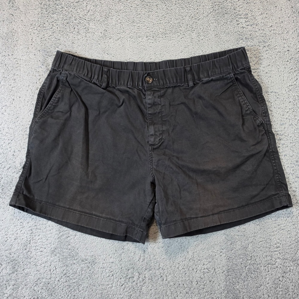 Bearbottom Shorts Mens XXL Black Stretch Chino 5.5" Inseam Elastic Waist Cotton
